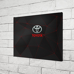 Холст прямоугольный Toyota Тонкие линии неона, цвет: 3D-принт — фото 2