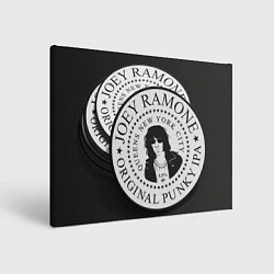 Холст прямоугольный Ramones coin, цвет: 3D-принт