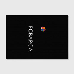 Холст прямоугольный FC BARCA BLACK STYLE, цвет: 3D-принт — фото 2