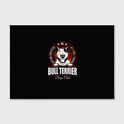 Холст прямоугольный Бультерьер Bull Terrier, цвет: 3D-принт — фото 2