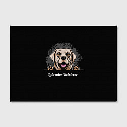 Холст прямоугольный Лабрадор-Ретривер Labrador Retriever, цвет: 3D-принт — фото 2