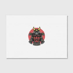 Холст прямоугольный Красный Шлем Самурая, цвет: 3D-принт — фото 2