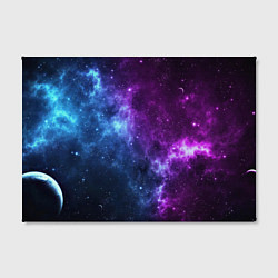 Холст прямоугольный NEON GALAXY НЕОНОВЫЙ КОСМОС, цвет: 3D-принт — фото 2