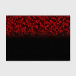 Холст прямоугольный BLACK RED CAMO RED MILLITARY, цвет: 3D-принт — фото 2