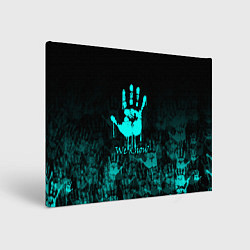 Холст прямоугольный WE KNOW NEON LOGO, цвет: 3D-принт