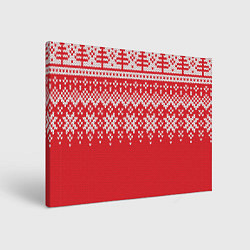 Холст прямоугольный Knitted Pattern, цвет: 3D-принт