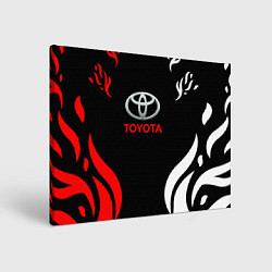 Холст прямоугольный Автомобиль Toyota, цвет: 3D-принт