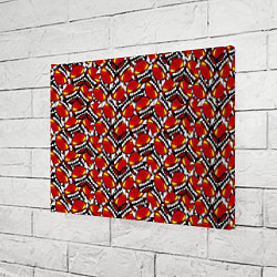 Холст прямоугольный Geometry Dash: Demons Pattern, цвет: 3D-принт — фото 2