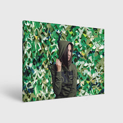 Холст прямоугольный Olga Buzova - camouflage, цвет: 3D-принт