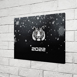 Холст прямоугольный Новогодний тигр символ 2022, цвет: 3D-принт — фото 2