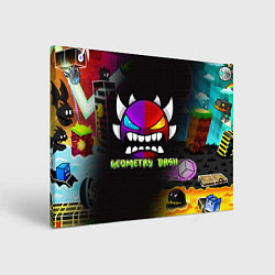 Картина прямоугольная Geometry Dash: Demon Art