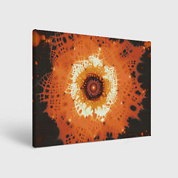 Холст прямоугольный Оранжевый взрыв - коллекция Путешествие - Хуф и Ся, цвет: 3D-принт