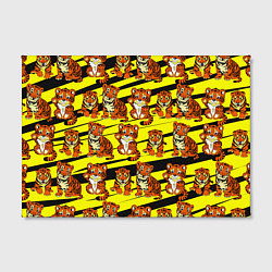 Холст прямоугольный Няшные Тигрята, цвет: 3D-принт — фото 2