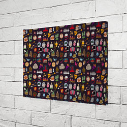 Холст прямоугольный Российская история и русская культура паттерн, цвет: 3D-принт — фото 2