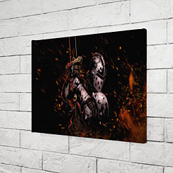 Холст прямоугольный Darkest Dungeon Fish and Bones, цвет: 3D-принт — фото 2