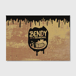 Холст прямоугольный ЧЕРНЫЙ БЕНДИ BENDY AND THE INK MACHINE, цвет: 3D-принт — фото 2