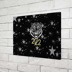 Холст прямоугольный Символ года тигр 2022 Ура-Ура!, цвет: 3D-принт — фото 2