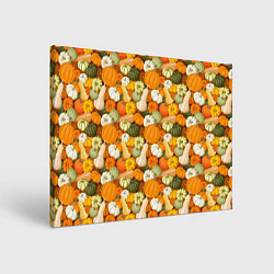 Холст прямоугольный Тыквы Pumpkin, цвет: 3D-принт