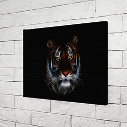 Холст прямоугольный Тигр в Темноте Глаза Зверя, цвет: 3D-принт — фото 2