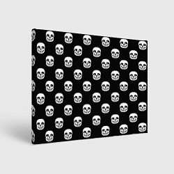 Холст прямоугольный UNDERTALE SANS SKULL FACE PATTERN УЗОР, цвет: 3D-принт