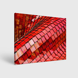 Картина прямоугольная Красная спартаковская чешуя