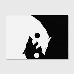Холст прямоугольный Волки Инь и Янь Добро и Зло, цвет: 3D-принт — фото 2
