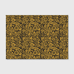 Холст прямоугольный Золотые Цветы хохлома, цвет: 3D-принт — фото 2