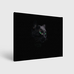 Картина прямоугольная Черна кошка с изумрудными глазами