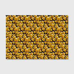 Холст прямоугольный Золотые Монеты Bitcoin, цвет: 3D-принт — фото 2
