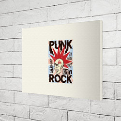 Холст прямоугольный Punk Rock Панк, цвет: 3D-принт — фото 2