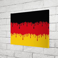 Холст прямоугольный Флаг Германии потёки, цвет: 3D-принт — фото 2
