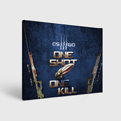 Картина прямоугольная One Shot One Kill CS GO