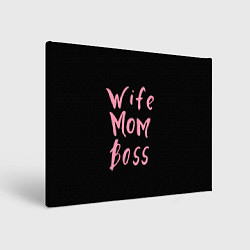 Картина прямоугольная Wife Mom Boss
