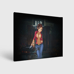 Холст прямоугольный Claire Redfield from Resident Evil 2 remake by sex, цвет: 3D-принт