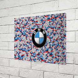 Холст прямоугольный BMW M PATTERN LOGO, цвет: 3D-принт — фото 2