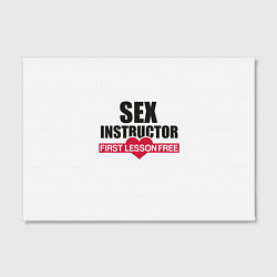 Холст прямоугольный Секс Инструктор SEX INSTRUCTOR, цвет: 3D-принт — фото 2