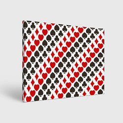 Холст прямоугольный Карточные Масти Card Suits, цвет: 3D-принт