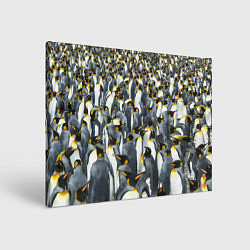 Холст прямоугольный Пингвины Penguins, цвет: 3D-принт