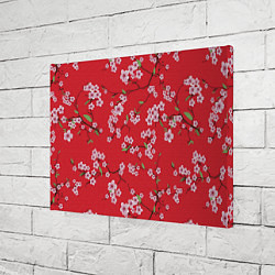 Холст прямоугольный Алая весна, цвет: 3D-принт — фото 2