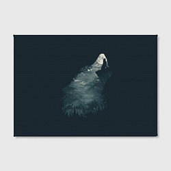 Холст прямоугольный Душа природы - волк, цвет: 3D-принт — фото 2