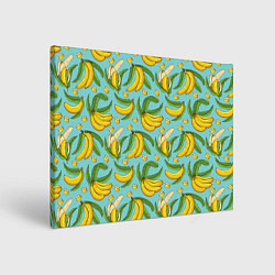 Холст прямоугольный Banana pattern Summer Fashion 2022, цвет: 3D-принт