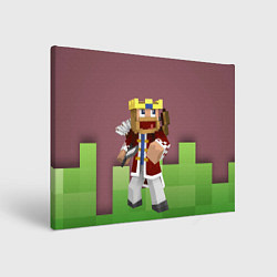 Холст прямоугольный Minecraft Hero Video game, цвет: 3D-принт