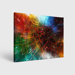 Картина прямоугольная Portal - Neon Space - туннель из энергетических па