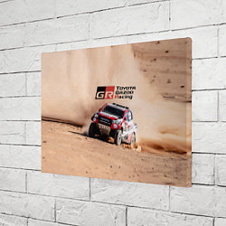 Холст прямоугольный Toyota Gazoo Racing Desert Rally, цвет: 3D-принт — фото 2