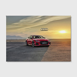 Холст прямоугольный Audi RS 7 на закате солнца Audi RS 7 at sunset, цвет: 3D-принт — фото 2