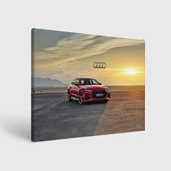Холст прямоугольный Audi RS 7 на закате солнца Audi RS 7 at sunset, цвет: 3D-принт