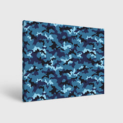Картина прямоугольная Камуфляж Тёмно-Синий Camouflage Dark-Blue