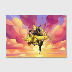 Холст прямоугольный Клауд Страйф из Final Fantasy, цвет: 3D-принт — фото 2