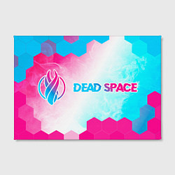 Холст прямоугольный Dead Space Neon Gradient, цвет: 3D-принт — фото 2