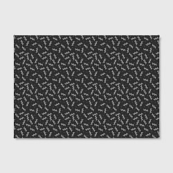 Холст прямоугольный Неправильные Зигзаги На Чёрном Фоне, цвет: 3D-принт — фото 2